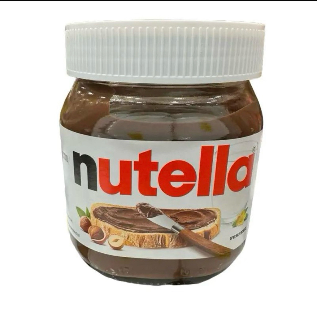 นูเทลล่า 750กรัม Nutella เฮเซลนัทบดผสมโกโก้ รสชาติอร่อยกลมกล่อม Exp.02/2027 !!