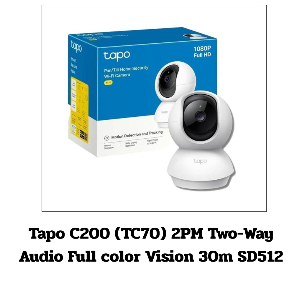 Tapo C200 (TC70) 2PM Two-Way Audio Full color Vision 30m SD512