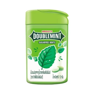 Doublemint Mint Spearmint ดับเบิลมินต์ มินต์ เม็ดอม ปราศจากน้ำตาล 12 ก. รวม 3 ชิ้น
