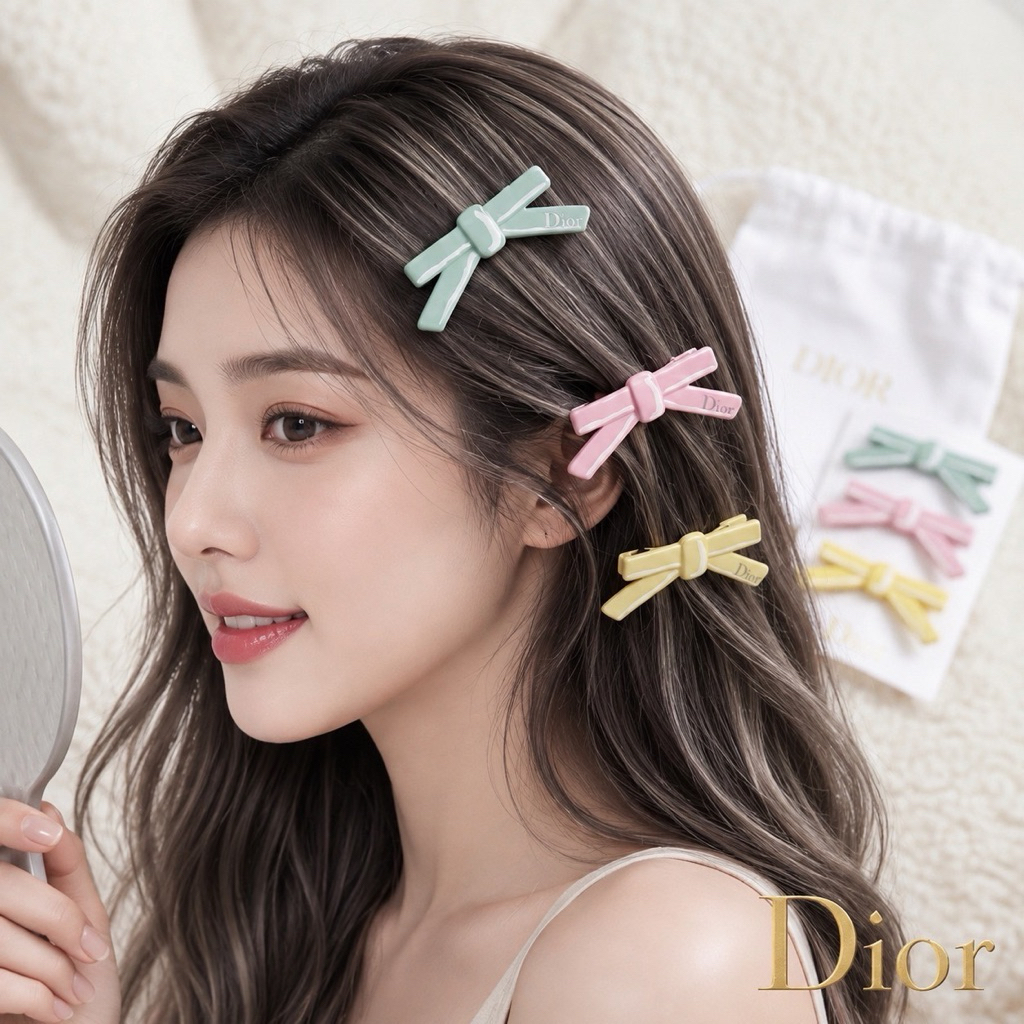 พร้อมส่ง 𝐃𝐢@,,𝐫 𝐑𝐢𝐛𝐛𝐨𝐧 𝐇𝐚𝐢𝐫 𝐂𝐥𝐢𝐩 𝟑-𝐏𝐢𝐞𝐜𝐞 𝐒𝐞𝐭