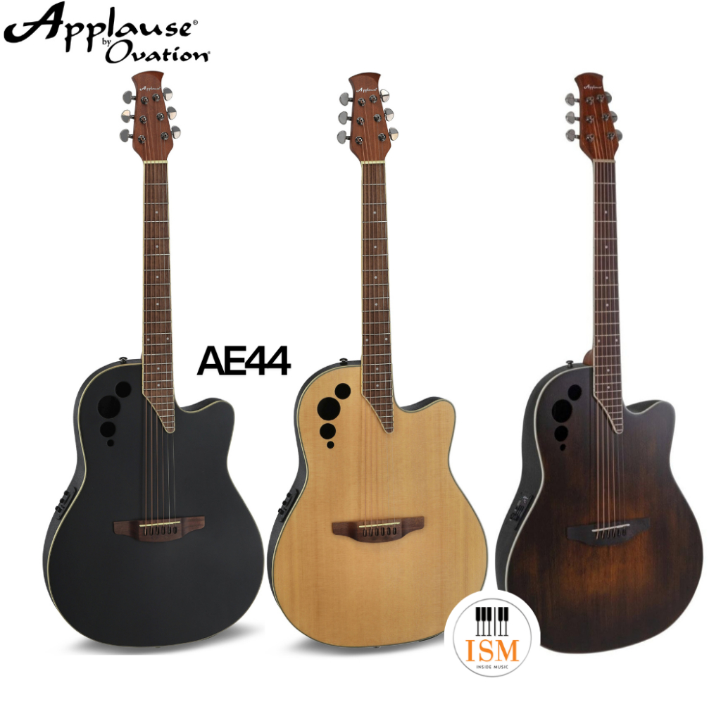 Applause by Ovation Elite AE44 Mid Cutaway กีต้าร์โปร่งไฟฟ้า Acoustic Electric Guitar