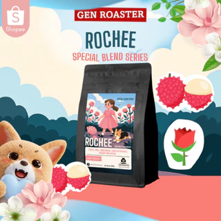 GEN Roaster Blend series เมล็ดกาแฟ Rochee คั่วอ่อน Light Roast ลิ้นจี่ กุหลาบ เบลนเมล็ดไทย เมียนมา 200 g.