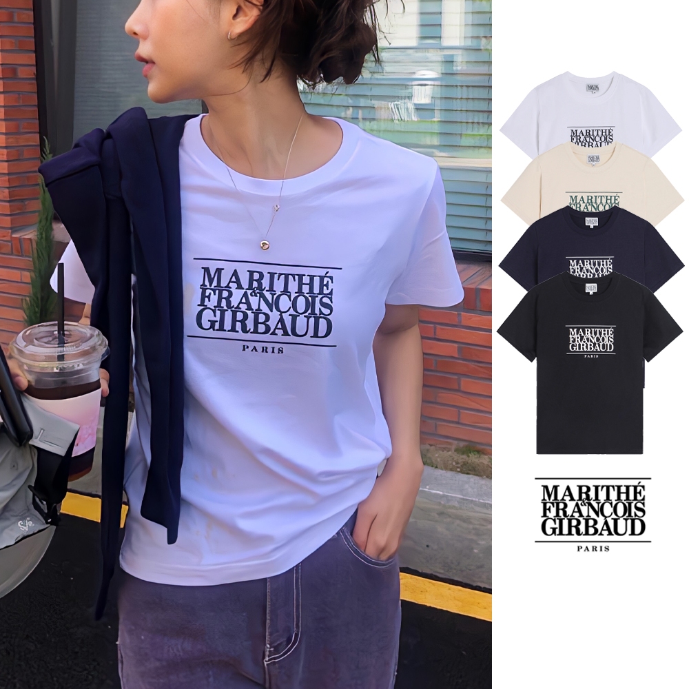 เสื้อยืด MARITHE แท้ W Classic Logo Tee T Shirt