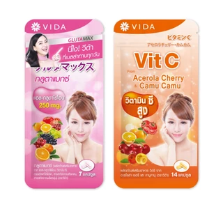 [Set] Glutamax 7 capsules 1 Sac. x Vit C From Acerola And CamuCamu 14 Capsules 1 Sac.