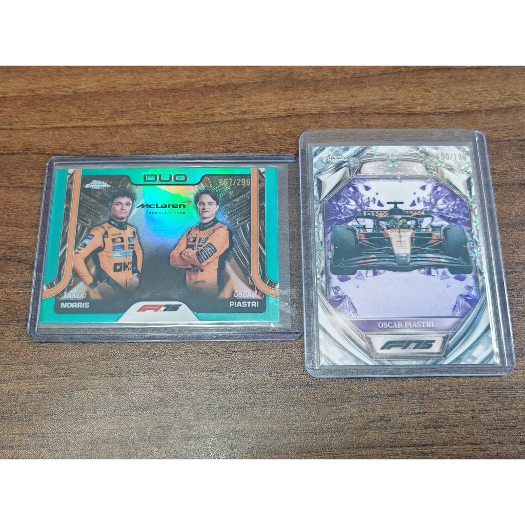 การ์ด f1 oscar piastri 2025 topps chrome limited
