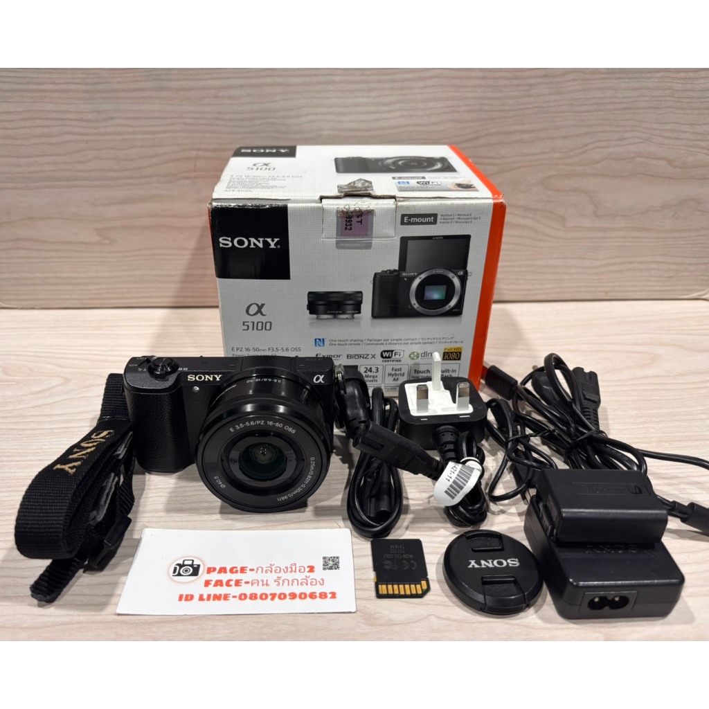 sony a5100 พร้อมเลนส์ ใช้งานได้ปกติเต็มระบบ