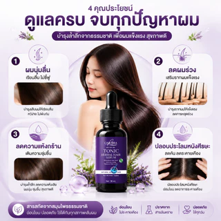 CHAABA น้ำมันเซรั่มสมุนไพร แก้ผมบาง-ผมร่วง ช่วยให้ผมหนานุ่ม 35ml