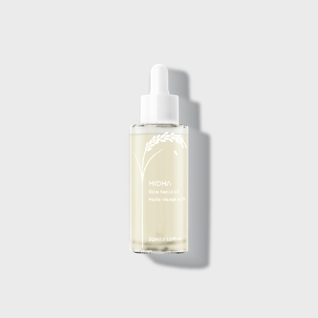 [CLEARANCE] MIDHA RICE FACIAL OIL 30ML น้ำมันจากรำข้าวช่วยบำรุงและแก้ไขปัญหาผิวแห้งกร้าน