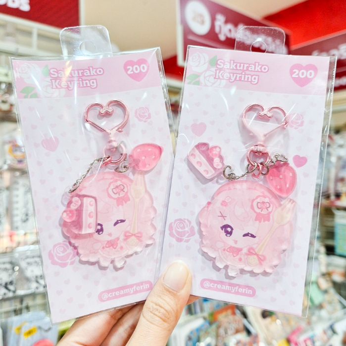 🍰มีลายใหม่ด้วยนะ!🍰Keychain พวงกุญแจรวมลายน้องเมด ขนาดกะทัดรัด พกพาง่าย!💌[CREAMYFERIN]