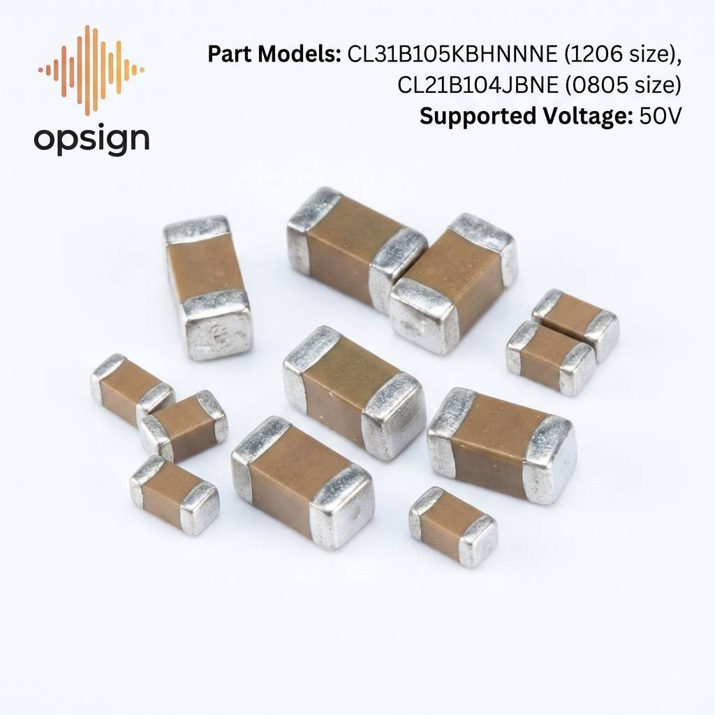[เซ็ต 50 ชิ้น] SMD Capacitor MLCC แบรนด์ Samsung แท้ ขนาด 0805 / 1206 อะไหล่ชิปเกรดคุณภาพ