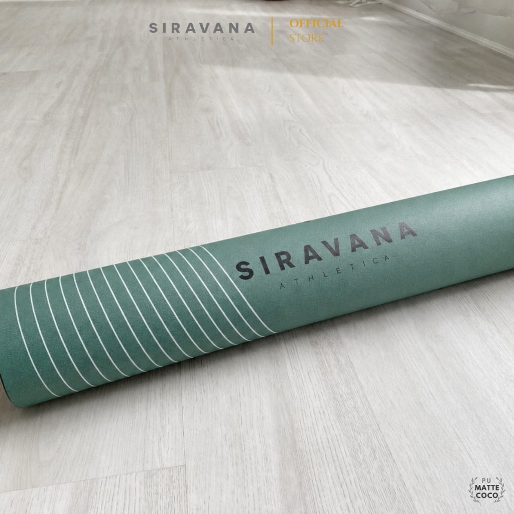 SIRAVANA เสื่อโยคะยางพารา รุ่น Mist 5 mm / PU Matt Coco Natural Rubber Yoga Mat — صورة 4