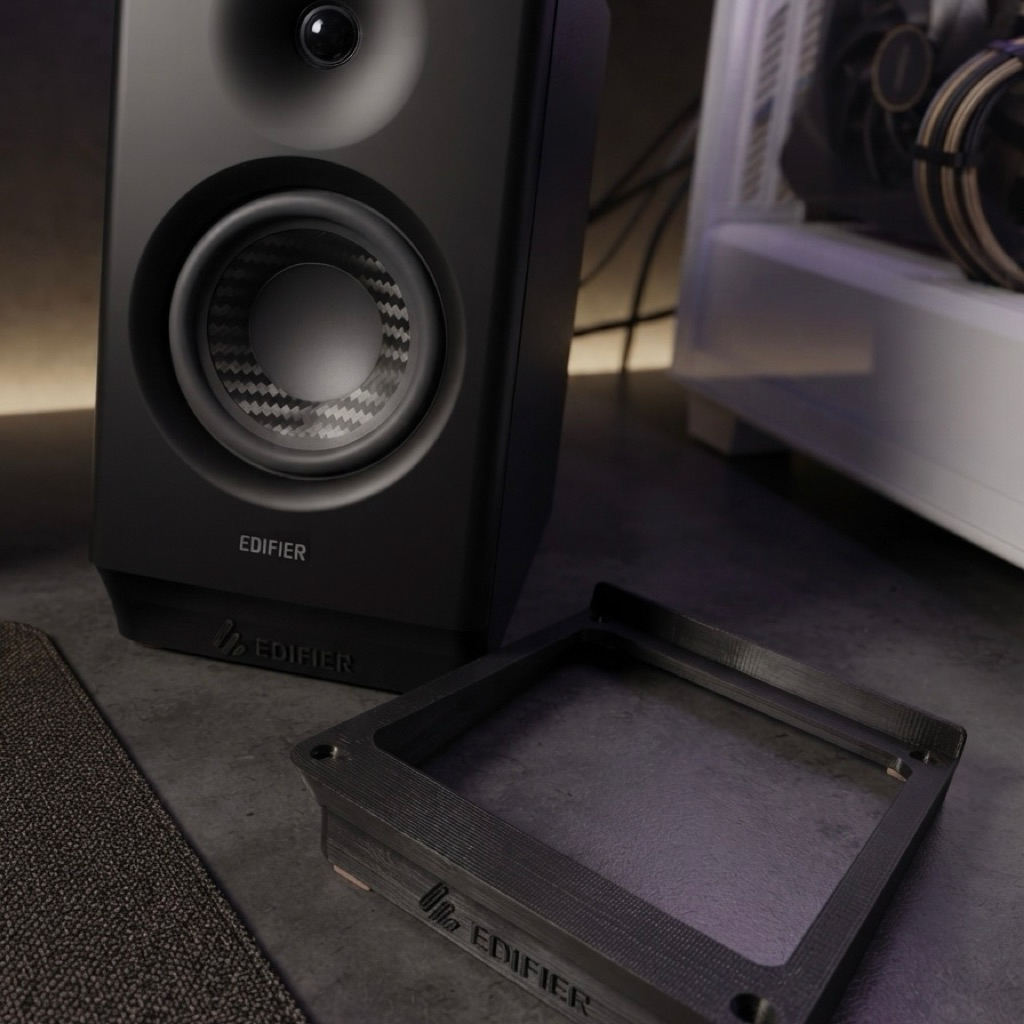 ฐานรองลำโพง Edifier MR4 แท่นวางลำโพงมอนิเตอร์ Edifier MR3 ปรับองศาเสียง ลดเสียงสะท้อน แข็งแรง ทนทาน