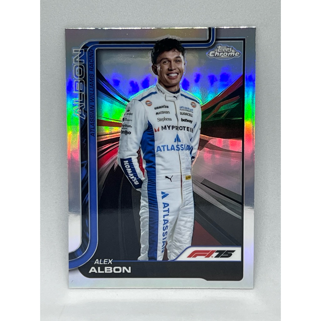 การ์ด F1 Topps Chrome F1 2025 Alex Albon Refractor