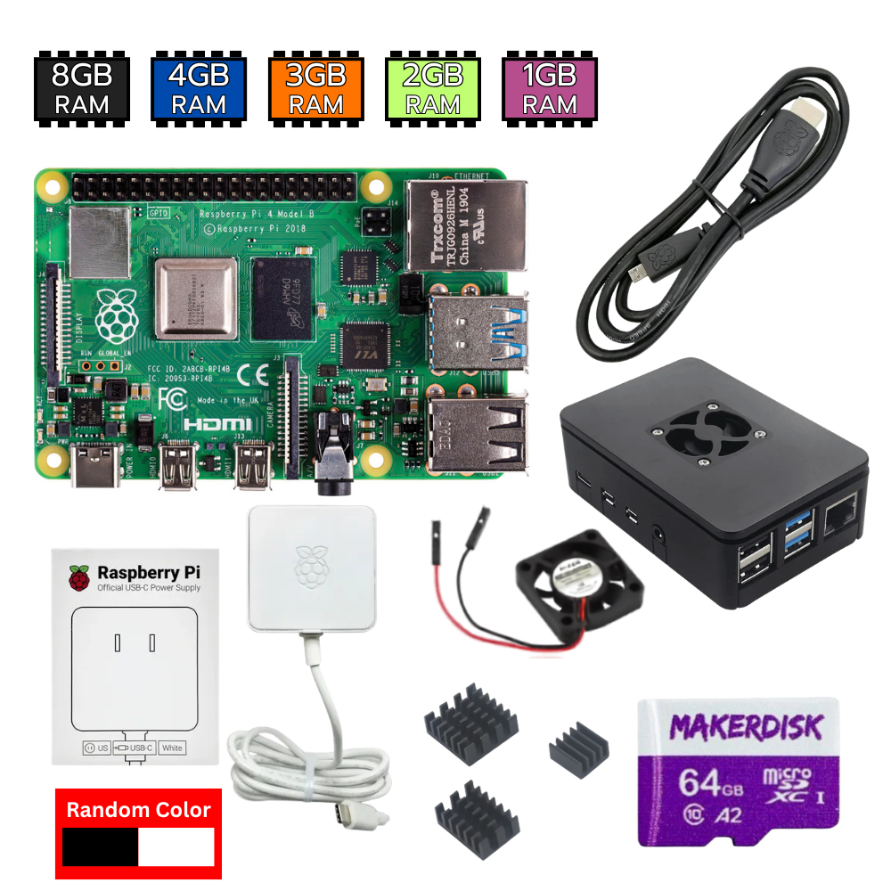 Raspberry Pi 4 Model B Starter Kit ชุดพร้อมใช้ (1GB / 2GB / 3GB / 4GB / 8GB)
