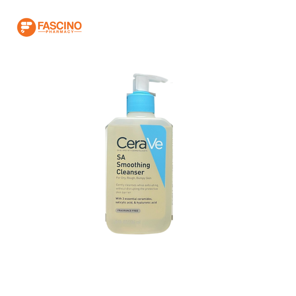CeraVe SA Smoothing Cleanser เซราวี ผลิตภัณฑ์ทำความสะอาด สำหรับผิวไม่เรียบเนียน (236 มล.)