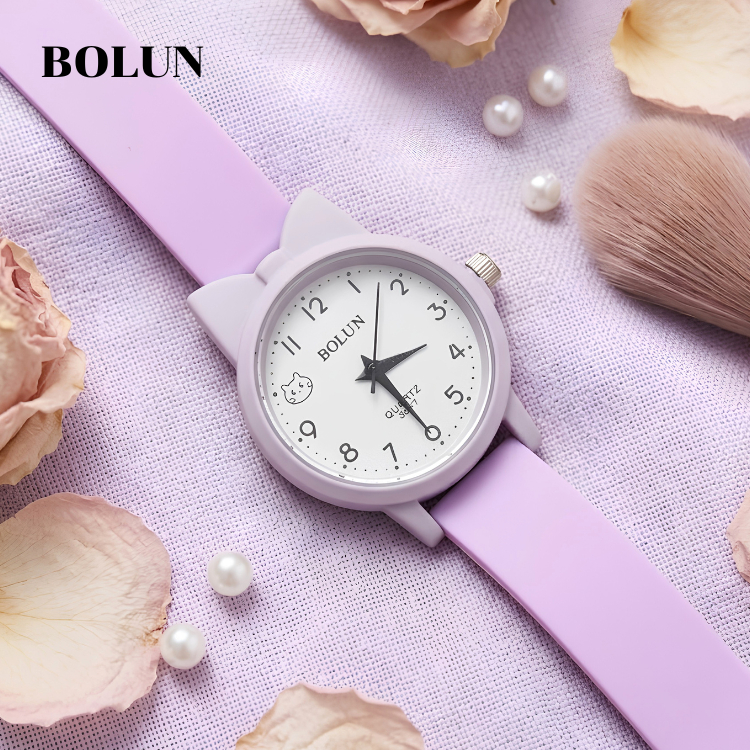 BOLUN นาฬิกาข้อมือผู้หญิง สายยางซิลิโคน นิ่มใส่สบาย พร้อมส่ง