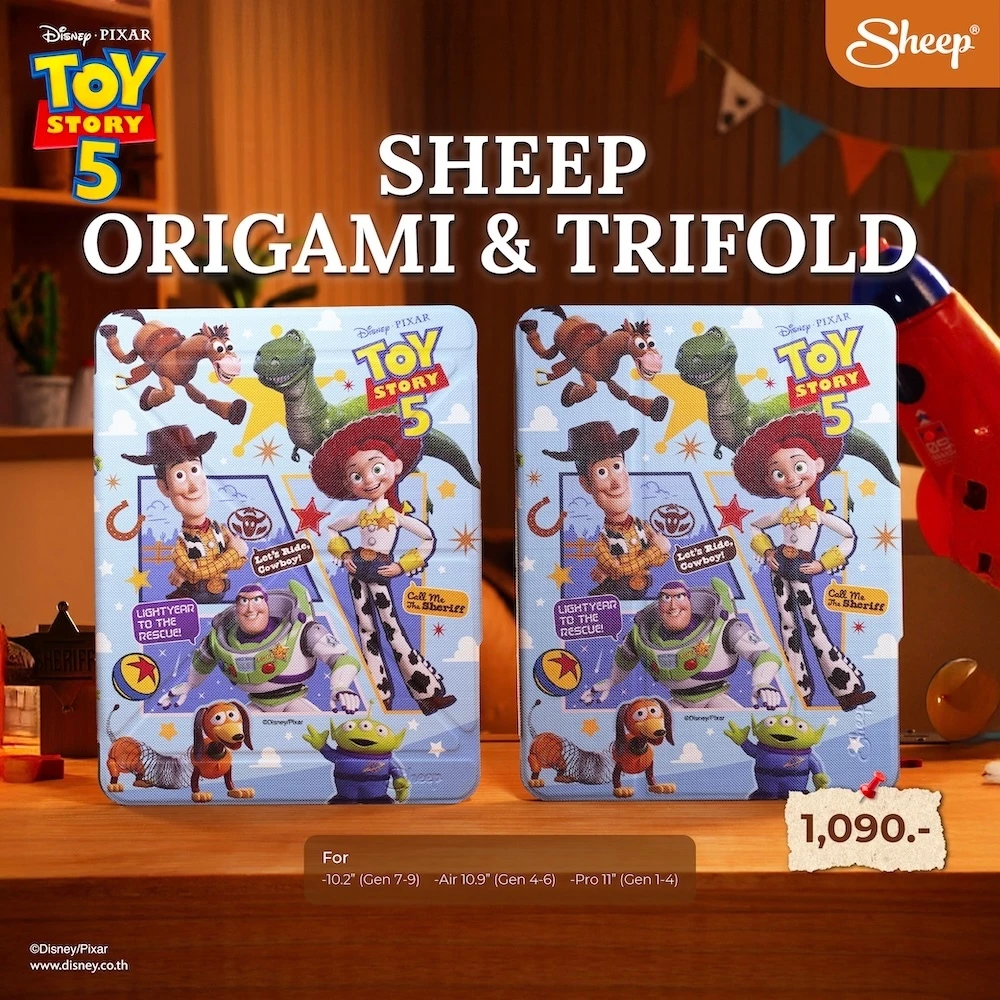 [Origami/Trifold Toy Story 5] Toy Story 5 Collection เคสสำหรับไอแพด กันกระแทก Case For iPad เคสไม่ดันฟิล์ม ลาย ทอยสตอรี่