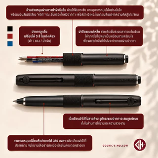 Uniball ZENTO Signature Model 3 Colors แบบหมุนเปลี่ยนสีได้ 3 สี ในแท่งเดียว
