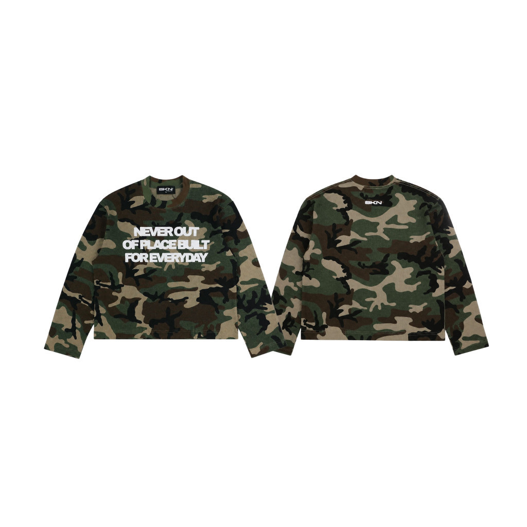 (PRE-ORDER 25-30DAYS) SKN NEVER OUT OF PLACE CAMO LONG SLEEVE