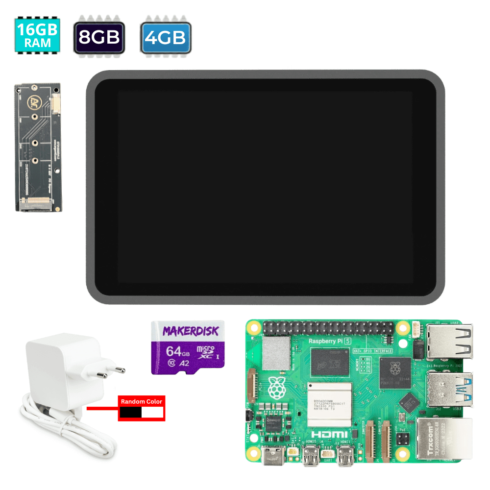 Argon Industria 10.1" Touchscreen + Raspberry Pi 5 Kit