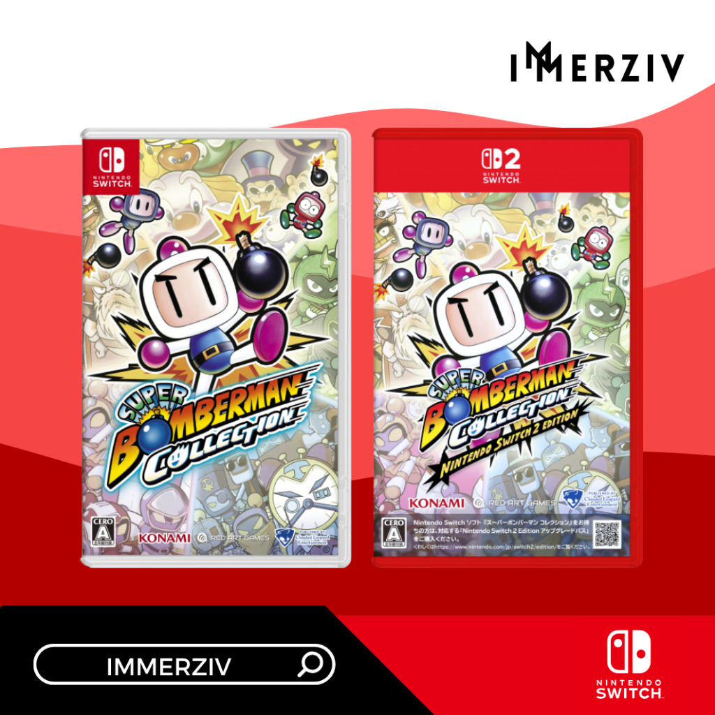 (RE-STOCK 21-25 SEP 26) SWITCH SUPER BOMBER MAN COLLECTION (R2/JP) (GAME) (ENG)