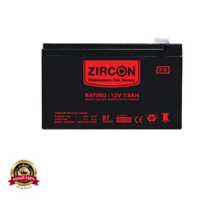 ส่งด่วน ZIRCON 12V 7.8Ah / 12V 9Ah แบตเตอรี่แห้ง Maintenance Free Battery UPS ไฟฉุกเฉิน ประกัน 1 ปี