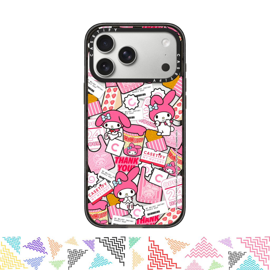 เคสมือถือ CASETiFY | My Melody Sticker Case [My Melody] For iPhone Samsung แท้ พร้อมส่ง เคสกันกระแทก