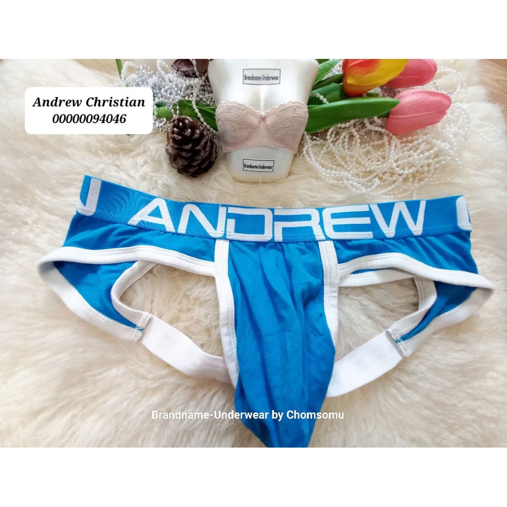 ❤️ndrew Christian Size SM ชุดชั้นในแบรนด์เนม/กางเกงในผู้ชายเปิดก้น Jockstrap 00000004046