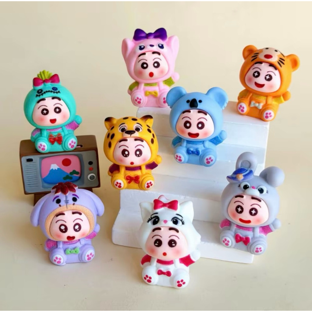 [8pcs]เรซิ่น น้องชินจัง ดิสนีย์ มี 8 แบบ สวยงามน่าสะสม มาครบเซต พร้อมส่งจากไทย
