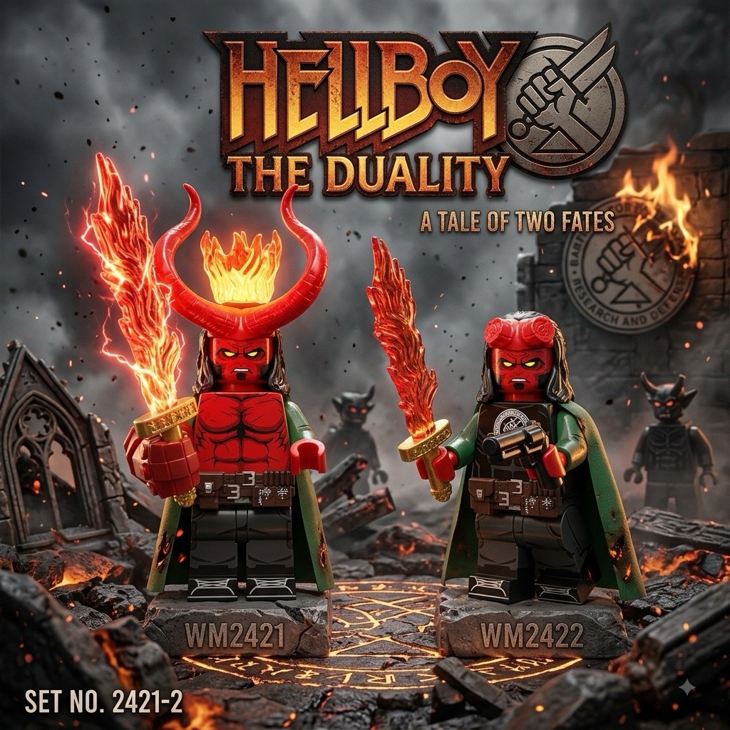 ตัวต่อ Hellboy เฮลบอย WM2421 WM2422 มินิฟิกเกอร์ ของสะสม B.P.R.D.