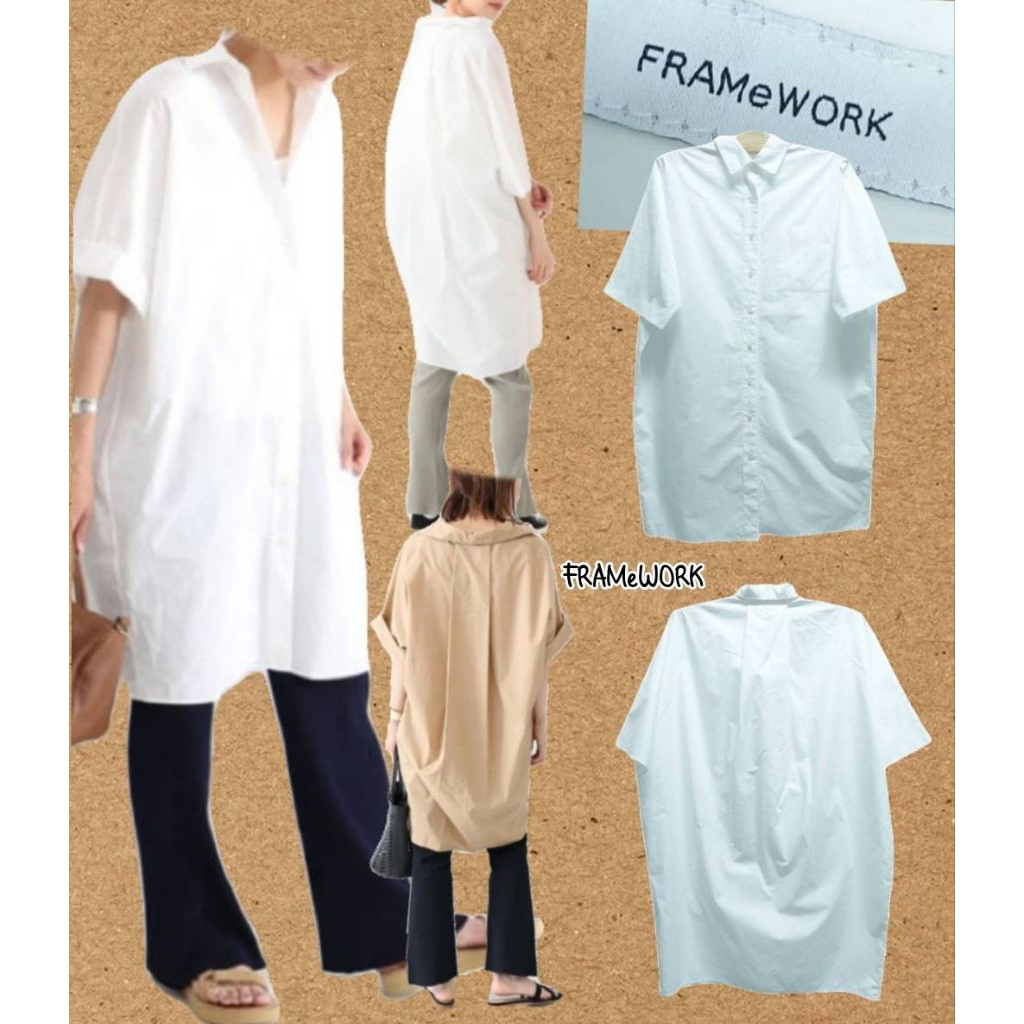 🤍F R A M e W 0 R K= เสื้อเชิ้ต BIG OVERSIZE
