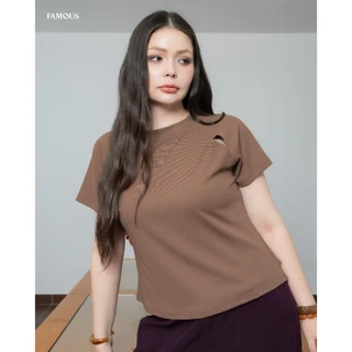 เสื้อแขนสั้นเว้าแขน Cut-Out Tee #FMBL-E2T257 #COE