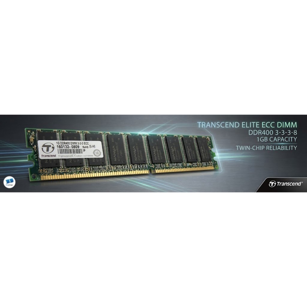 RAM Transcend DDR400 1GB ECC (PC3200)