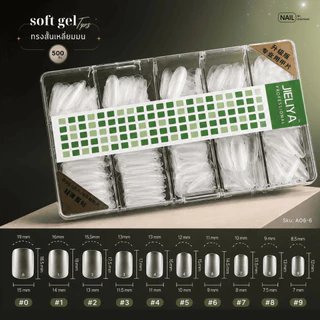 Soft gel tips JIELIYA 500 ชิ้น พร้อมส่ง