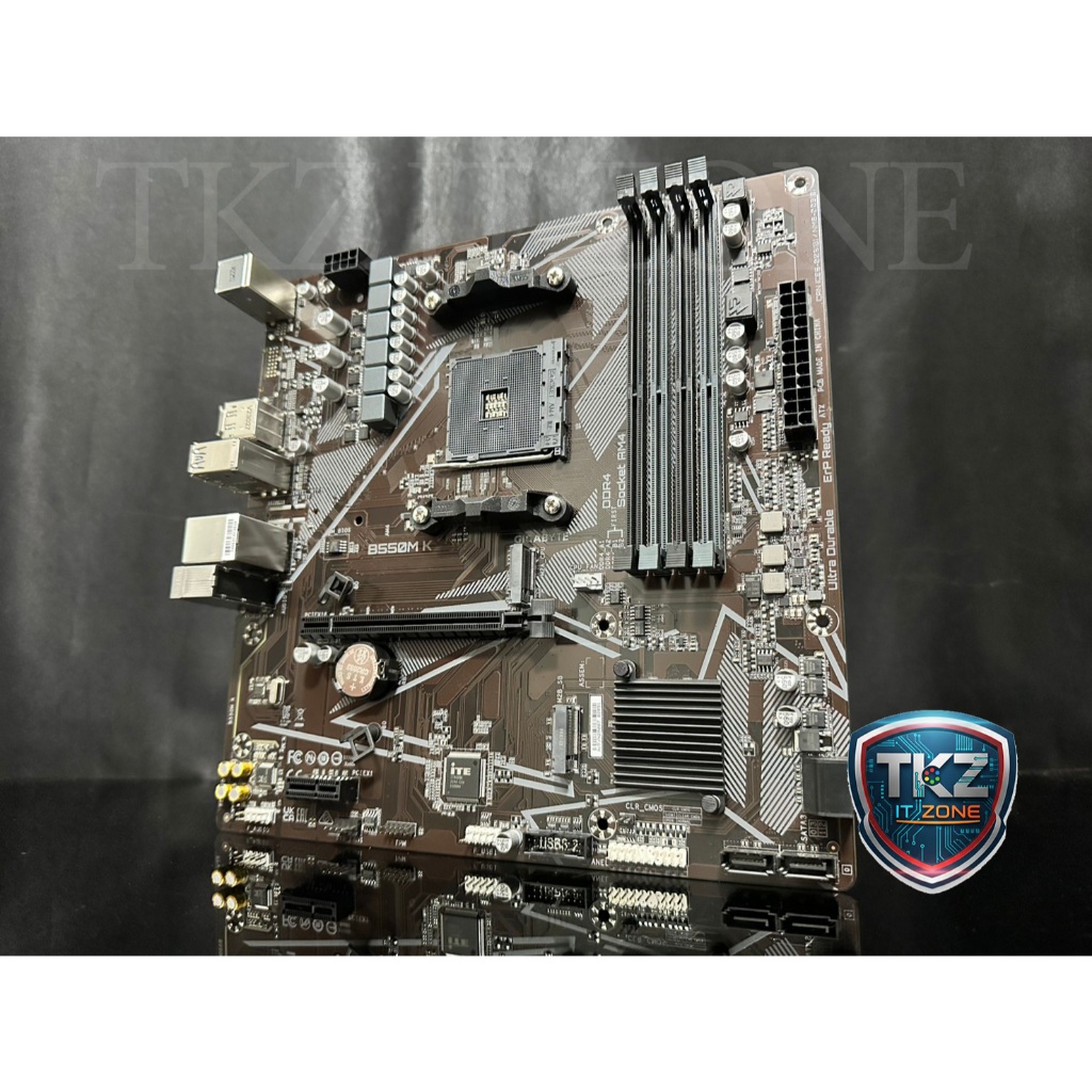เมนบอร์ด (mainboard) GIGABYTE B550M-K (socket am4)