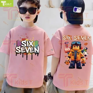 「งานเกรดพรีเมียม งานเกรด A」 เสื้อยืดเด็ก เสื้อเด็กผู้ชาย เด็กผู้หญิง เสื้อผ้าเด็ก คอตตอนแท้ ระบายอากาศดี นุ่มใส่สบาย #6