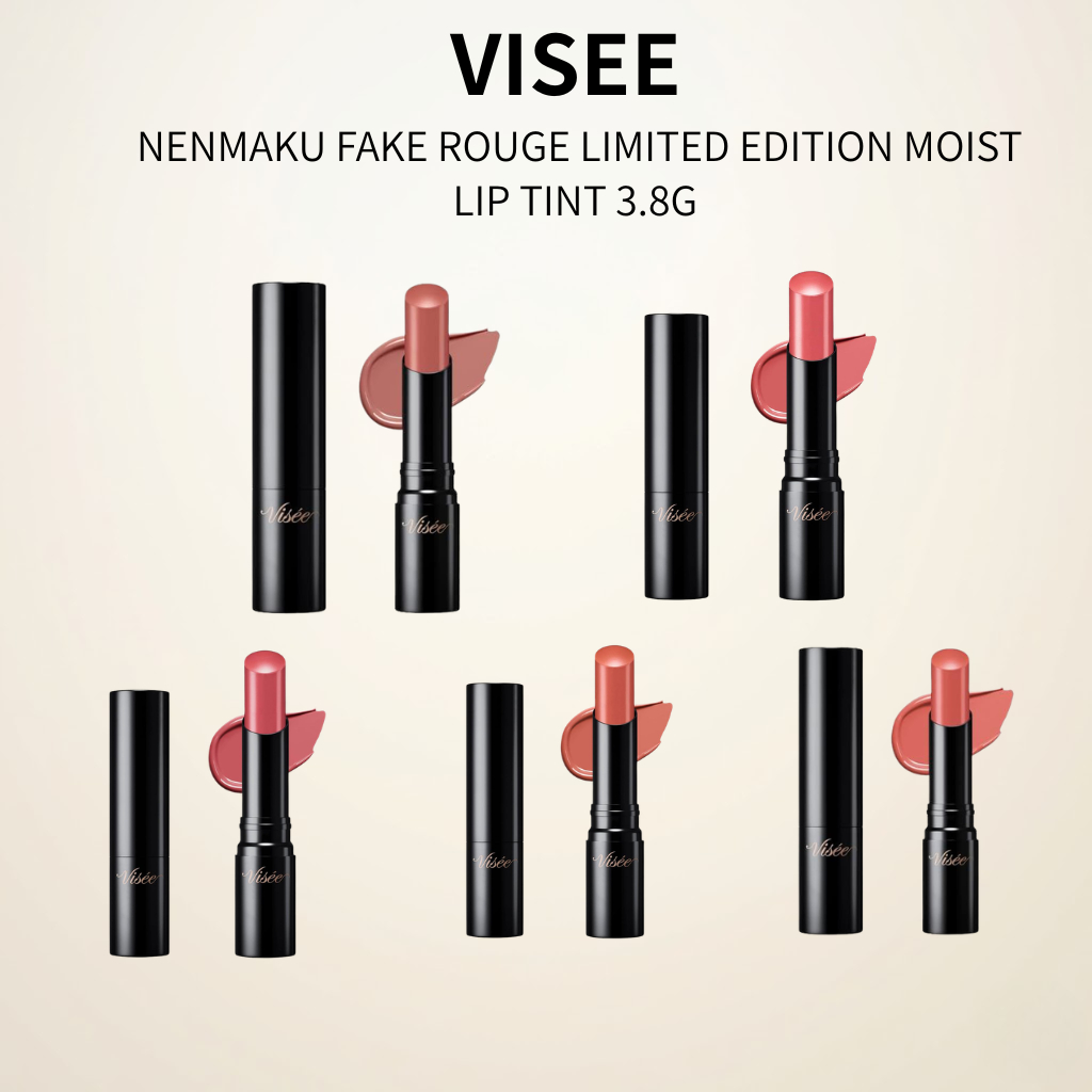 Visee Nenmaku Fake Rouge - Limited Edition Color, Moist Lip Tint for a Natural Flush