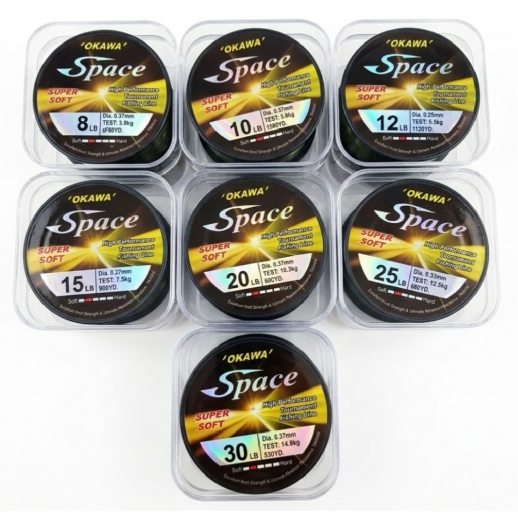 สายเอ็นโอกาว่า Okawa Space สีเขียวขี้ม้า