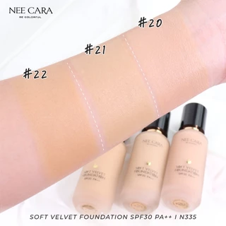 NEE CARA | N335 รองพื้น ซอฟต์เวลเวท | BE COLORFUL SOFT VELVET FOUNDATION SPF30 PA ++