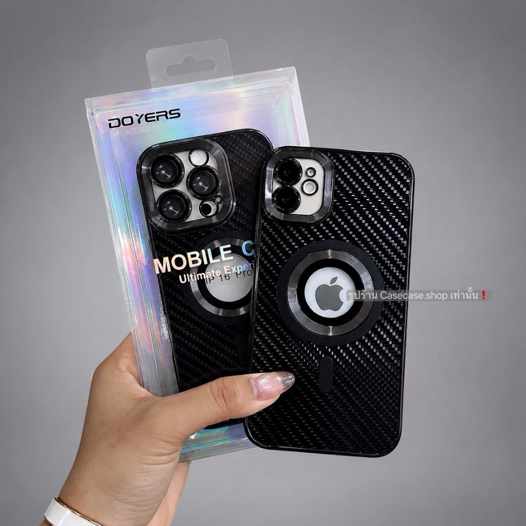 Case case โชว์โลโก้ Magnetic คาร์บอน เคฟล่า