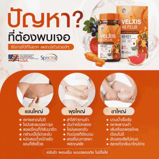 ส่งฟรี [1 แถม 1] Velxis 45 Plus Mixed Veggie Fruits ไฟเบอร์ผักผลไม้รวม 45 ชนิด อุดมไฟเบอร์ ดูแลลำไส้