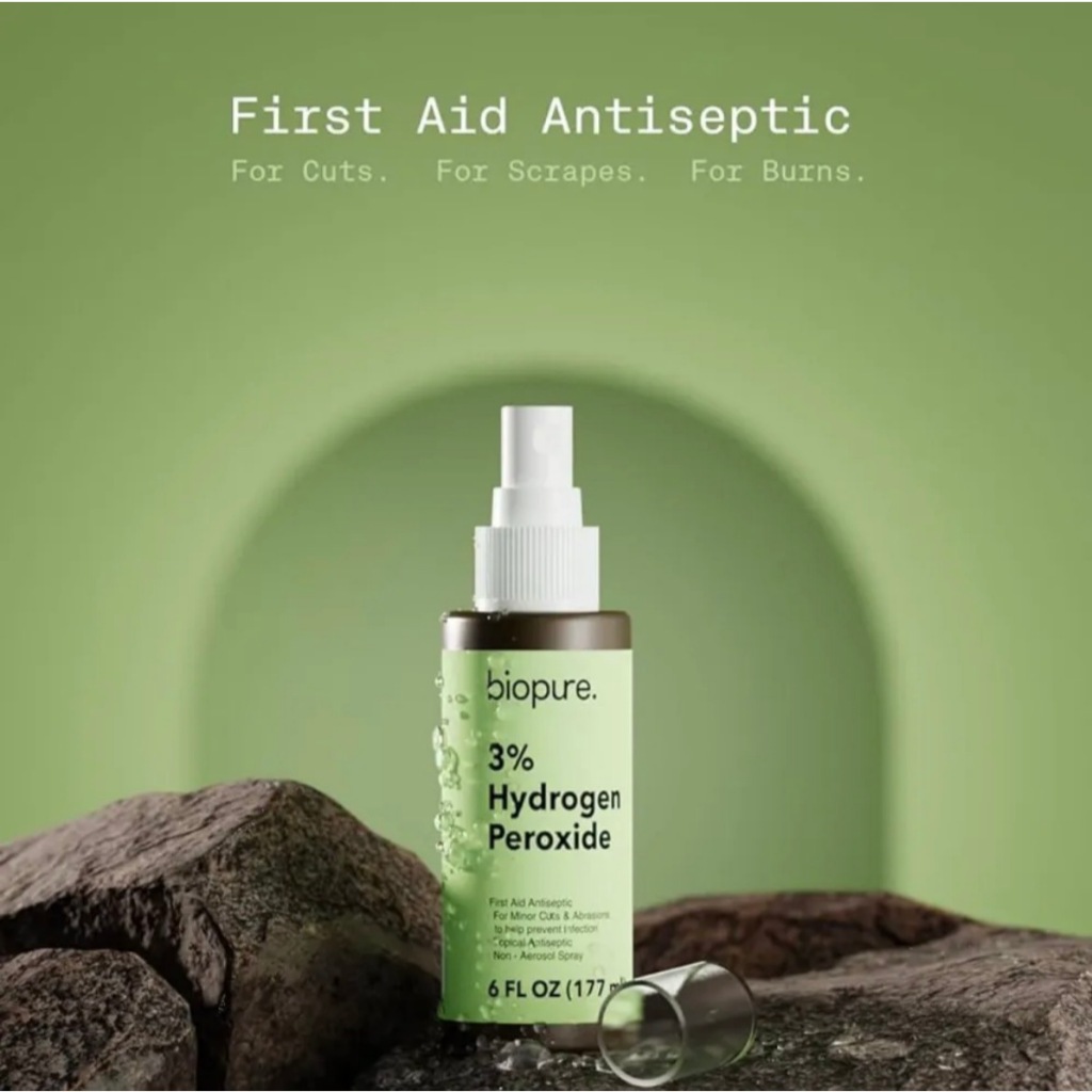 3% Hydrogen Peroxide 177ml 6oz, First Aid Antiseptic, ไฮโดรเจนเปอร์ออกไซด์ 3%, ล้างแผลฆ่าเชื้อ, 双氧水,