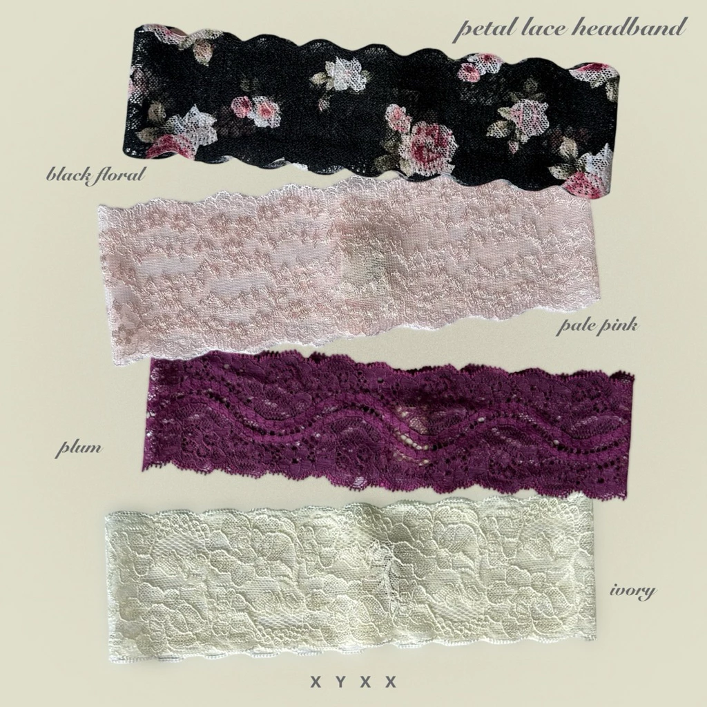 xyxx petal lace headband ผ้าคาดผมลายลูกไม้