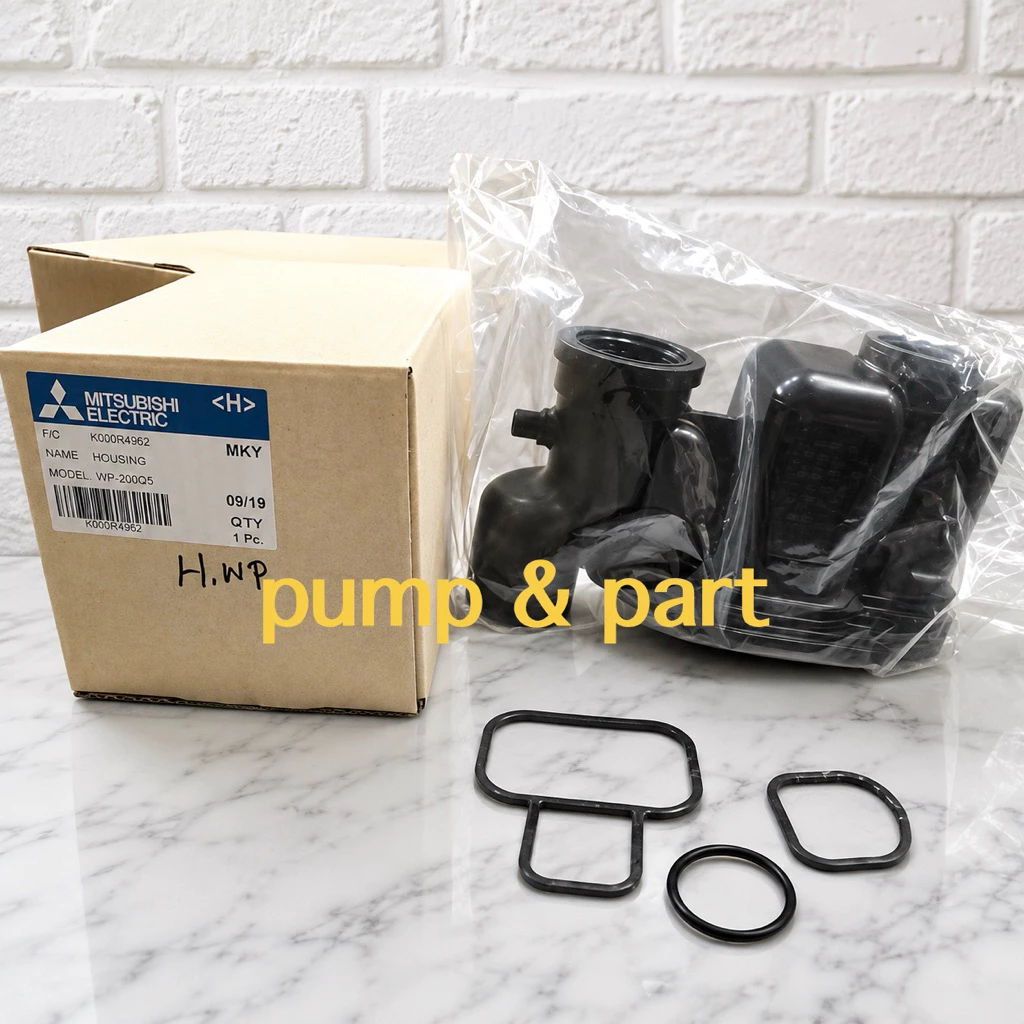 อะไหล่ปั้มน้ำ Mitsubishi หัวเรือนปั้มถังมิตซูบิชิ +ชุดปะเกนโอริง รุ่น WP205-405PQ *รุ่นR ขึ้นไปใช้ไม่ได้นะครับ*