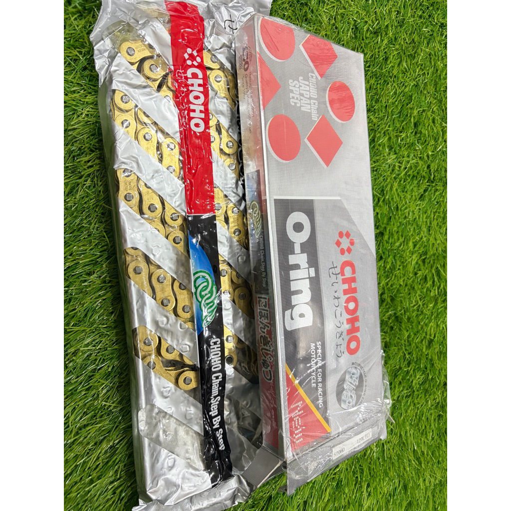 chohoโซ่ 520 120ข้อ oringสีทองนอกใน