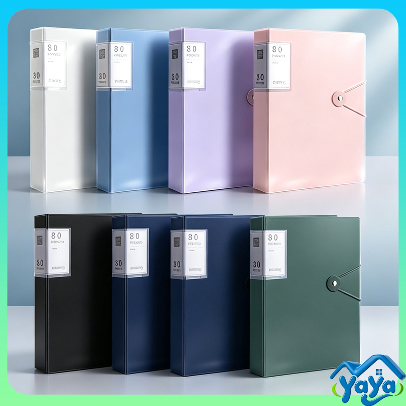 แฟ้มใส่เอกสาร PP A4 30หน้า 60หน้า 100หน้า อุปกรณ์การเรียน เครื่อง
