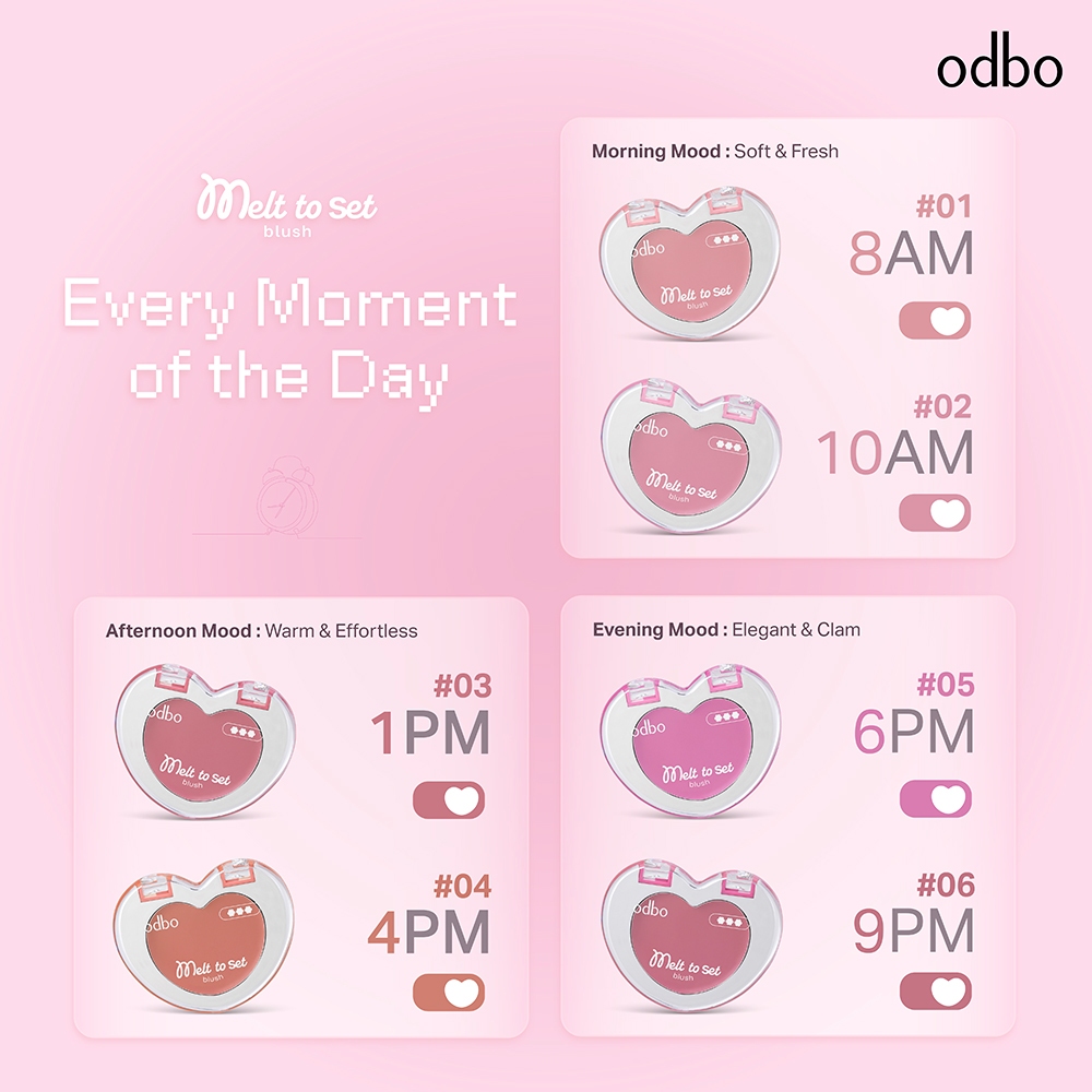 ODBO أحمر خدود Melt-to-Set ‏OD1338 — صورة 7