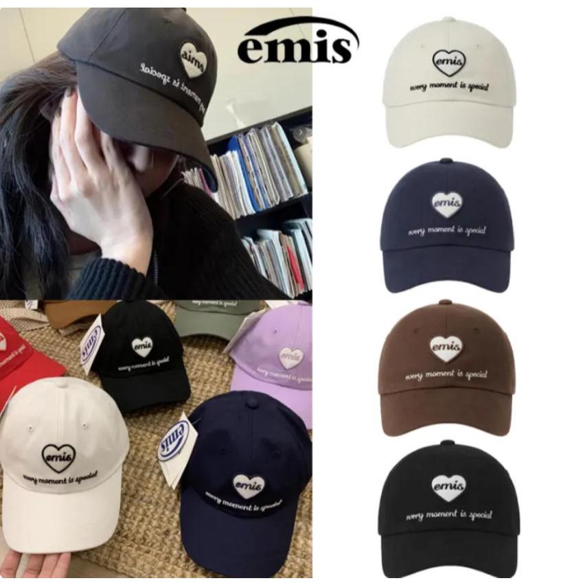 Emis HEART WAPPEN BALL CAP New แท้ พร้อมส่ง หมวกเบสบอล สไตล์คู่รัก