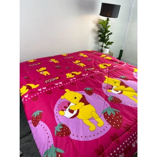 Aใหม่ ผ้าห่ม 6 ฟุต (180x200cm) ผ้าคอตตอน ใยสังเคราะห์คุณภาพดี นุ่มฟูสบาย ระบายอากาศดี ไม่ร้อน ไม่อับชื้น