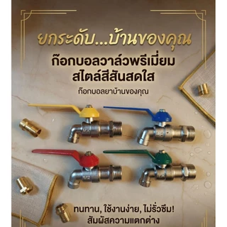 ก๊อกน้ำขนาด 4 หุน (1/2)บรรจุ 20ตัว